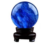 DSZUJTYROP Crystal Blue Lapis Lazuli Ball Hand-Polished Furniture Decoration Stone Ward Off Evil Spirits Money Drawing Wealth Fortune,4.72in