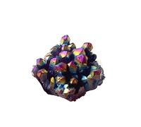 DSZUJTYROP Crystal Clear Quartz Cluster Electroplated Colorful Crysral Home Decoration Gift Ornaments