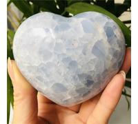 DSZUJTYROP Crystal Heart Shaped Celestite Quartz Gemstone Stone Home Decor(6-7cm)