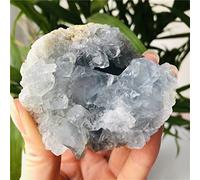 DSZUJTYROP Crystal Rough Home Decoration Celestite geode Quartz Cluster Stones (Size : 220-260g)