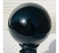 DSZUJTYROP Decorative Ornaments Black Obsidian Sphere Crystal Ball (Size : 50mm)