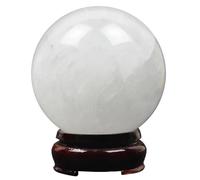 DSZUJTYROP Decorative Ornaments Crystal Ball White Polished Calcite Collection Home Decoration (Color : 5-6cm)