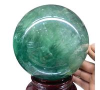 DSZUJTYROP Decorative Ornaments Green Fluorite Crystal Ball