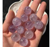 DSZUJTYROP Decorative Ornaments Quartz Light Purple Amethyst Crystal Ball (Size : 5pc)