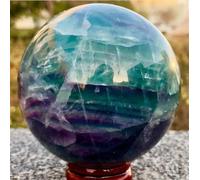 DSZUJTYROP Fluorite Quartz Crystal Ball Ornaments