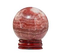 DSZUJTYROP Gemstones for Decoration About Meat Pork Ball Bacon Stone Crystal Sphere Balls Gift Decor Quartz Crystals,65~70mm