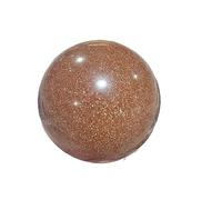 DSZUJTYROP Gold Sand Ball Quartz Crystal Carving Home Decoration Ornaments (Size : 61-70mm)