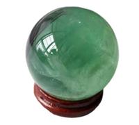 DSZUJTYROP Green Fluorite Sphere Crystal Ball Gemstone for Home Apartment Office Boho Decor,30mm