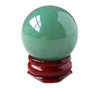 DSZUJTYROP Green Jade Quartz Crystal Sphere Ball+Stand Decoration Stones and Minerals，30mm