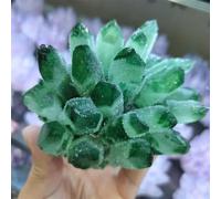 DSZUJTYROP Green Phantom Quartz Crystal Cluster Ornaments (Size : 400-450g)
