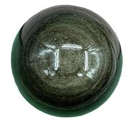 DSZUJTYROP Home Decoration Fengshui Ornaments Crystal Ball Black Obsidian with Stand Divination Lucky Transmission Office,obsidian-5cm