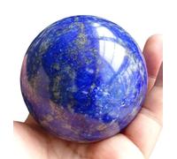 DSZUJTYROP Lapis Lazuli Quartz Crystal Sphere,Halloween Tabletop Decorations Ball,Blues Gemstone for,Home Office Decor,8cm