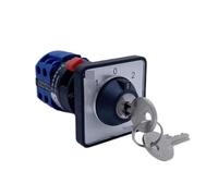 DSZUJTYROP LW26 Three Position 20A Two Poles Changeover Cam Switch With Lock Key 22mm Hole Easy Installation YMW26-20YS3/2S1 Switches