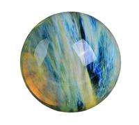DSZUJTYROP Melting Quartz Crystal Balls,Yellow Smelting Decorative Ball with Stand, Prop Ornaments Home Decor Prosperous Invite Wealth,13cm