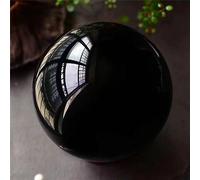 DSZUJTYROP Obsidian Ball Quartz Crystal Reiqi Home Office Decor Gem Ornaments (Size : 300-350g)