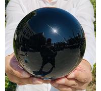 DSZUJTYROP Obsidian Ball Quartz Crystal Reiqi Home Office Degaussing Decorative Gem Ornaments (Size : 800-900g)