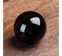 DSZUJTYROP Obsidian Crystal Ball Ornaments Black Five Elements Belonging to Water Bedroom Living Room Porch Home,40mm