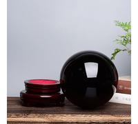 DSZUJTYROP Obsidian Crystal Ball Ornaments Black Stone Office Living Room Gift,140mm