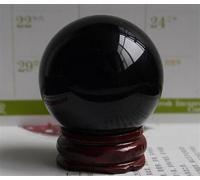 DSZUJTYROP Obsidian Crystal Ball Stone Ornaments (Color : 5cm)