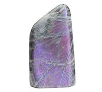 DSZUJTYROP Purple Flash Labradorite Moonstone Rough Stones Crystals Irregular Polished Quartz Gemstone for Gift Home Decor,400-500g