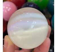 DSZUJTYROP Quartz Cat's Eye Crystal Ball Ornaments (Size : 50mm)