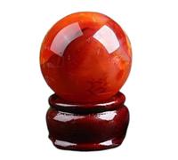 DSZUJTYROP Rare Red Agate Quartz Crystal Ball Gemstone Sphere Feng Shui Specimens Ornament for Christmas Decor,30~40mm