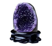 DSZUJTYROP Raw Amethyst Crystal Cluster Irregular, Geode, Decorative Feng Shui Stone Purple Home Decor,610~710g
