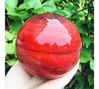 DSZUJTYROP Red Melting Crystal Ball Large Stone Ornaments (Size : 9cm)