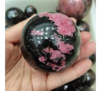 DSZUJTYROP Rhodonite Quartz Sphere Crystal Ball Room Decoration Crafts Ornaments (Size : 40-50mm)