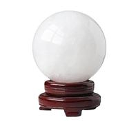 DSZUJTYROP Rock Crystal Ball Witch Gemstone Fortune Teller, Feng Shui Protection Wicca Decoration,45~50mm