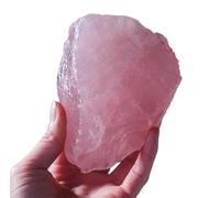 DSZUJTYROP Rough Stones Crystal Rose Quartz Raw Gemstones for Tumbling, Polishing, Fish Tank Decoration DIY, Home,Cabbing,300-500g