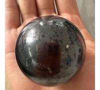DSZUJTYROP Shungite Ball Stone Crystal Quartz Point Sphere Protection Ornaments Ore Minerals Home Decoration Room (Size : 5-6cm)