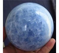 DSZUJTYROP Sky Blue Azure Celestite Crystal Ball Sphere Ornaments (Size : 350-400g)