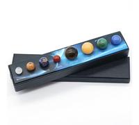 DSZUJTYROP Solar System Planets Decorations Set,Crystal Balls Galaxy Samll Ball,8 Desk Decor for, Creative Gifts,Home Office