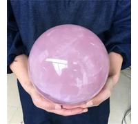 DSZUJTYROP Stone 10000-13000g Rose Quartz Crystal Ball + Base Sitting