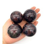 DSZUJTYROP Stone 1PC Garnet and Astrophylite Flash Sphere Crystal Ball Quartz Crystals(50-60mm)