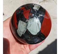 DSZUJTYROP Stone African Blood Quartz Sphere Crystal Ball (650-700g)