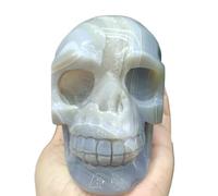 DSZUJTYROP Stone Agate Geode Carving Crystal Home Office Decoration(Size:1-1.3kg)