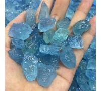 DSZUJTYROP Stone Aquamarine Raw Crystal Quartz Rock Collectible Rough Gemstone Home Room Decoration(30g)