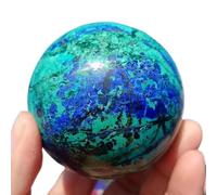 DSZUJTYROP Stone Azurite Ball,Quartz Crystal, Divination Ball(Size:210-300g)