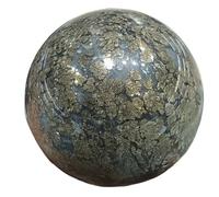 DSZUJTYROP Stone Black Ball Hand Polished Crystal(Size:61-65mm)