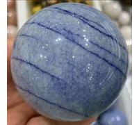 DSZUJTYROP Stone Blue Dongling Ball Crystal Quartz Gem Home Office Decoration Gift(310-400g)
