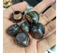 DSZUJTYROP Stone Blue Tiger Eye Rolled Crystal Aquarium ore Home Decoration(500g)