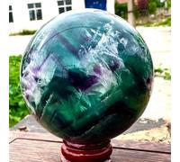 DSZUJTYROP Stone Color Fluorite Quartz Crystal Ball Luster(9-10mm)