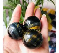 DSZUJTYROP Stone Dark Yellow Tiger Eye Quartz Crystal Ball