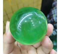 DSZUJTYROP Stone Green Fluorite Crystal Ball Ornament Home Office Desktop Ornament(51-60mm)