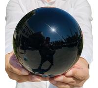 DSZUJTYROP Stone Obsidian Ball Quartz Crystal Home Office Decorative(Size:300-350g)