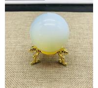 DSZUJTYROP Stone Opal Crystal Ball + Stand Gift