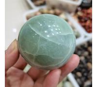 DSZUJTYROP Stone Polished Green Moon Ball Crystal Decorative Ball(61-70mm)