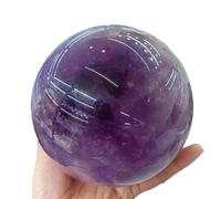 DSZUJTYROP Stone Purple Quartz Crystal Ball,Amethyst,Divination Ball(Size:300-400g)